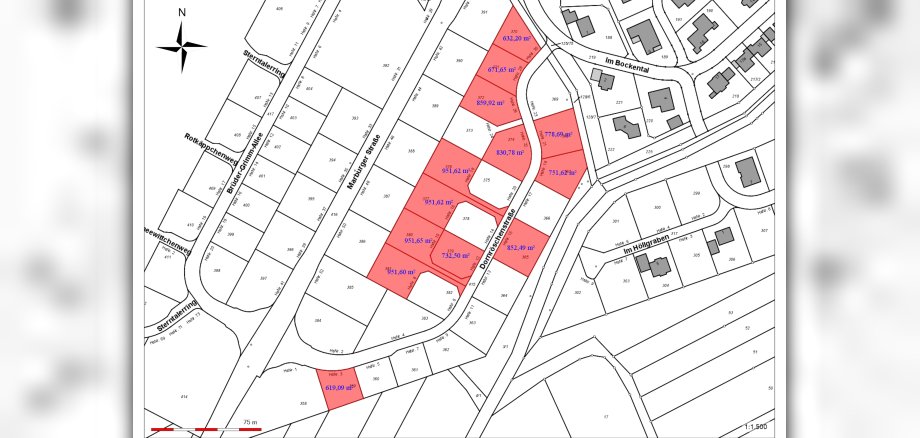 Ausschnitt aus dem B-Plan Marburger Straße